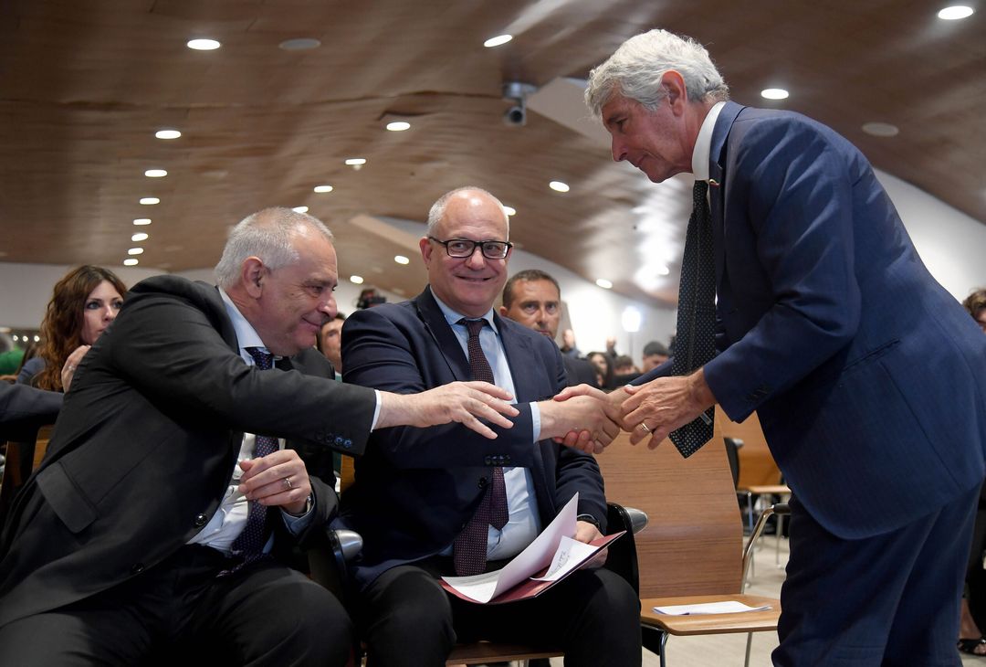 Lamberto Giannini, Roberto Gualtieri e Andrea Abodi