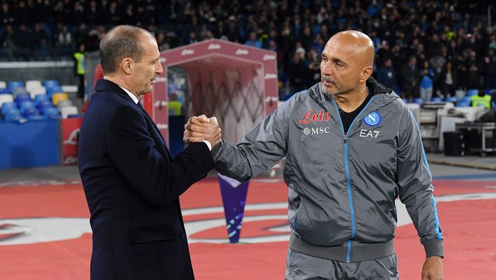 Allegri e Spalletti insieme a Carnevali e Galliani Allegri Spalletti