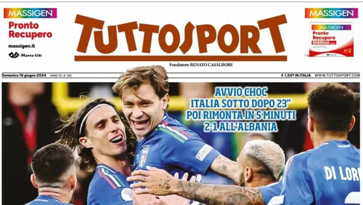 PRIMA PAGINA TUTTOSPORT OGGI: “Sbarellati, avvio choc. Poi la rimonta” PRIMA PAGINA TUTTOSPORT OGGI: “Sbarellati, avvio choc. Poi la rimonta” - immagine 1