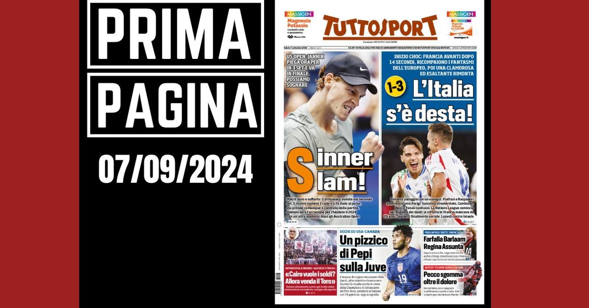 Prima pagina Tuttosport: Nations League, l’Italia s’è desta!