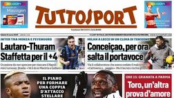 PRIMA PAGINA TUTTOSPORT OGGI: “Juve: Osi con Kolo”