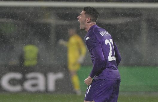 GERMOGLI PH: 13 MARZO 2025 FIRENZE STADIO ARTEMIO FRANCHI CONFERENCE LEAGUE FIORENTINA VS PANATHINAIKOSNELLA FOTO GOSENS Gosens leader e attaccante aggiunto: Firenze spera in un suo ruggito- immagine 2