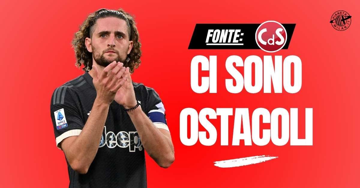 Calciomercato Milan, Rabiot: ostacolo commissioni e la carta Bennacer