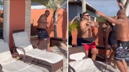 Ex Inter, Adriano scatenato durante la festa in piscina | VIDEO
