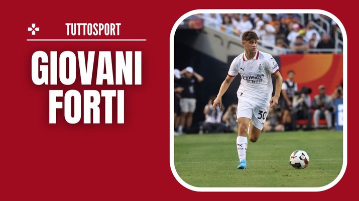 Mattia Liberali (attaccante AC Milan), qui durante l'amichevole Milan-Real Madrid 1-0, seconda partita dei rossoneri al Soccer Champions Tour 2024 negli USA | News (Getty Images) Mattia Liberali AC Milan amichevole Milan-Real Madrid 1-0 Soccer Champions Tour 2024 USA