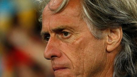RIO DE JANEIRO, BRAZIL - FEBRUARY 26: Head coach Jorge Jesus of Flamengo looks on before he second leg match between Flamengo and Independiente del Valle as part of Recopa Sudamericana 2020 at Maracana Stadium on February 26, 2020 in Rio de Janeiro, Brazil. (Photo by Bruna Prado/Getty Images)