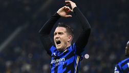 Inter, due rigori con la Juve senza Calhanoglu in campo: va due volte Zielinski dal dischetto