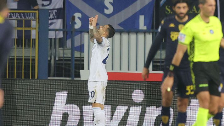EMPOLI, ITALY - DECEMBER 22: Mattia Zaccagni of SS Lazio celebrates after scoring a goal during the Serie A TIM match between Empoli FC and SS Lazio at Stadio Carlo Castellani on December 22, 2023 in Empoli, Italy. (Photo by Gabriele Maltinti/Getty Images) Zaccagni