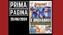 Prima pagina Tuttosport: Europei 2024, Italia e andiamo!