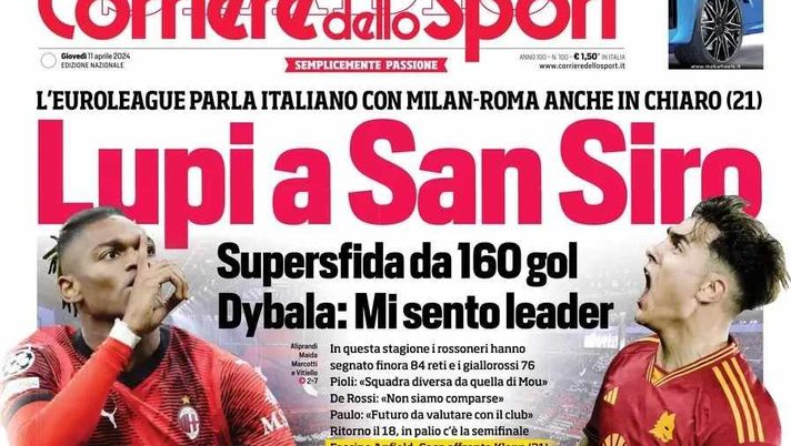 Prima Pagina Corriere Dello Sport Napoli Su Buongiorno Calcio