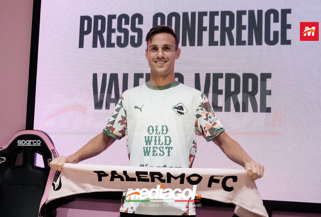 FOTO PALERMO, la presentazione di Valerio Verre in conferenza stampa (Gallery)- immagine 1