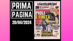 Prima pagina Gazzetta dello Sport: “Pioli è finita con il Milan”