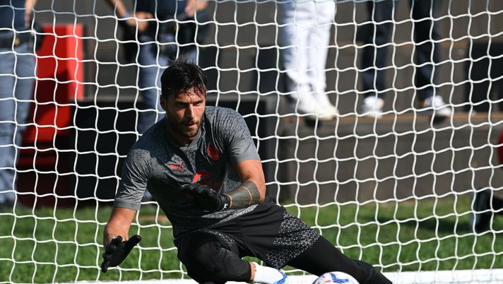Marco Sportiello AC Milan allenamento Milanello