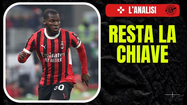 Yunus Musah AC Milan Milan-Roma 3-1 Coppa Italia 2024-2025