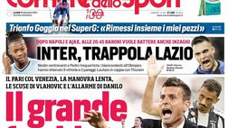 PRIMA PAGINA CORRIERE DELLO SPORT OGGI: “Il grande freddo, Juve e Motta contestati”
