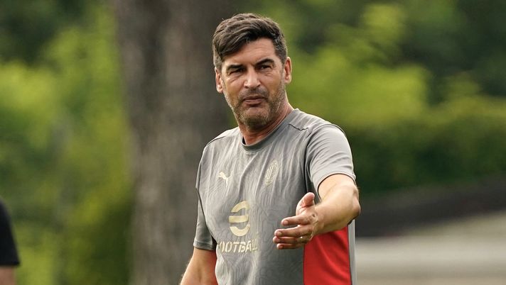 Paulo Fonseca AC Milan allenamento Milanello