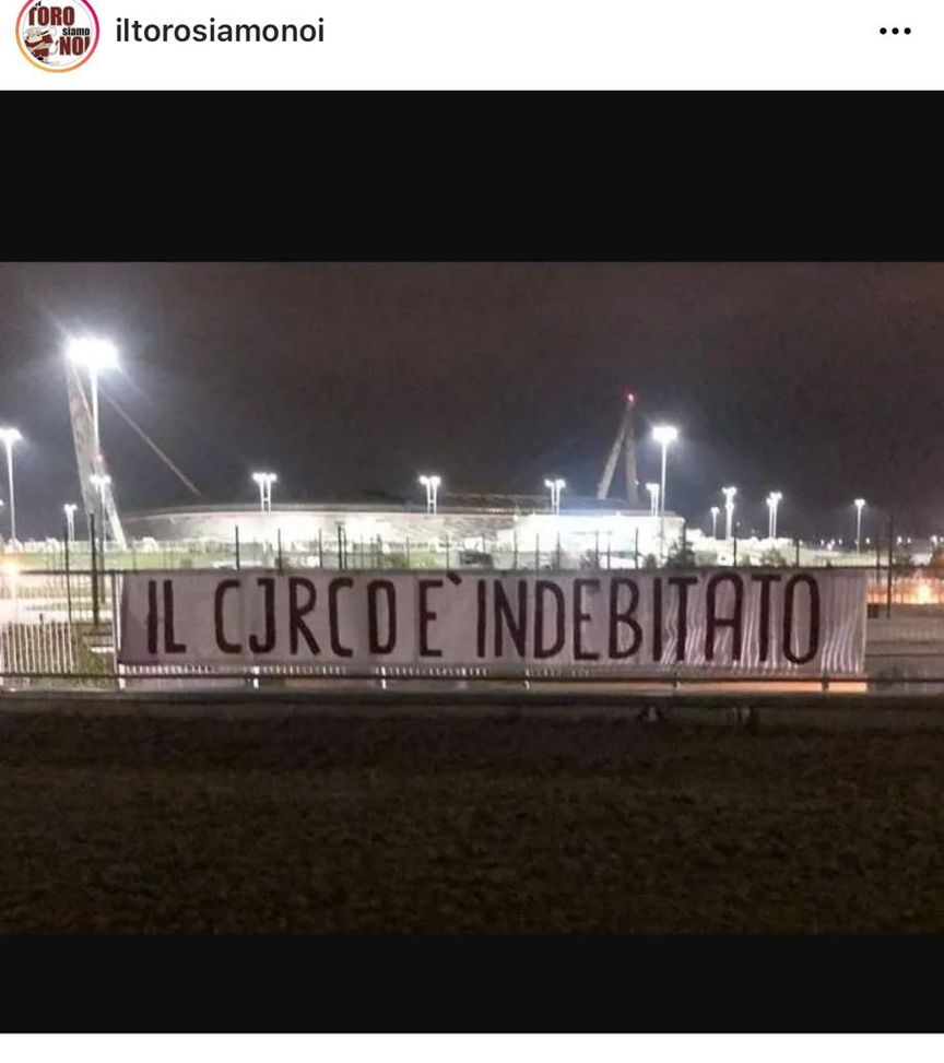 Torino-Juventus: striscioni granata fuori dallo Stadium: “Il cJrco è indebitato”- immagine 2