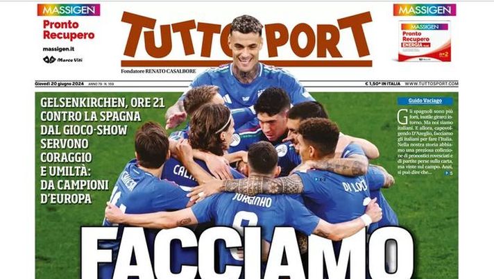EDICOLA TS – Facciamo l’Italia! Servono coraggio e umiltà, da campioni d’Europa - immagine 1
