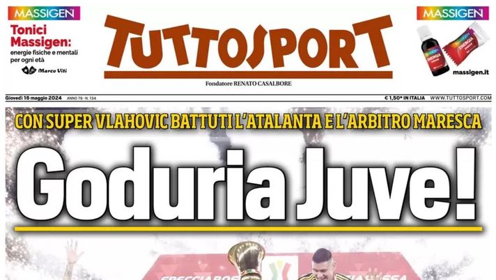 prima pagina tuttosport oggi