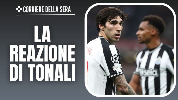 Sandro Tonali Newcastle Milan-Newcastle 0-0 Champions League 2023-2024 scommesse