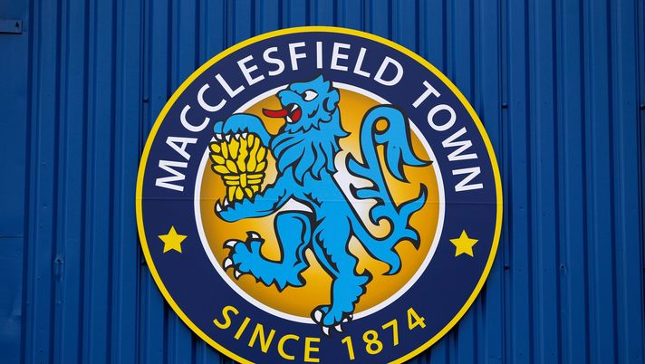 Lo stemma del Macclesfield. (Foto di Paul Thomas/Getty Images) McLeod Macclesfield