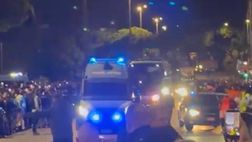 Napoli-Eintracht, gli ospiti giungono al Maradona: la reazione dei tifosi