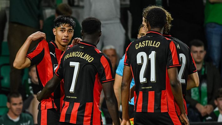 EDINBURGH, SCOTLAND - JULY 31: Darío Osorio of FC Midtjylland scores in extra time for 1-0 during the UEFA Europa League 2025/26 second qualifying round second leg match between Hibernian and Midtjylland at Easter Road on July 31, 2025 in Edinburgh, Scotland. (Photo by Euan Cherry/Getty Images) Roma-Midtjylland, non solo Franculino: occhi anche su Castillo - immagine 1