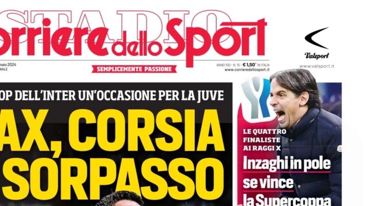 prima pagina corriere dello sport