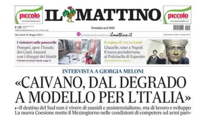 PRIMA PAGINA IL MATTINO OGGI: “Dall’ingaggio alla clausola, così DeLa è vicino a Conte” prima pagina il mattino oggi