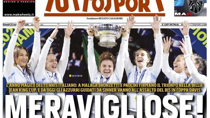 prima pagina tuttosport oggi