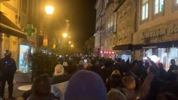 I Laziali sono a Braga: il corteo prima della gara della Lazio – VIDEO