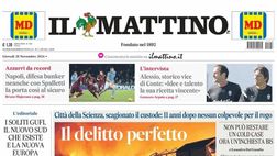 PRIMA PAGINA IL MATTINO OGGI: “Napoli, difesa bunker. Neanche con Spalletti la porta così al sicuro”