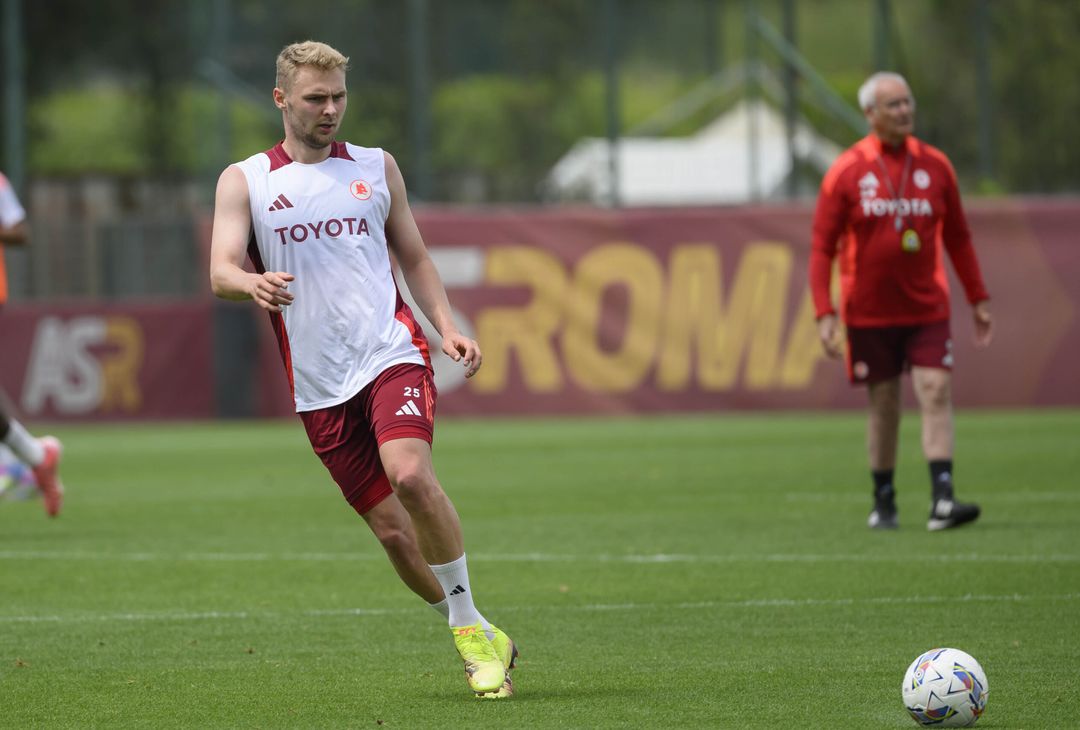 Trigoria, l’allenamento a tre giorni dalla gara con il Torino – FOTO GALLERY - immagine 27