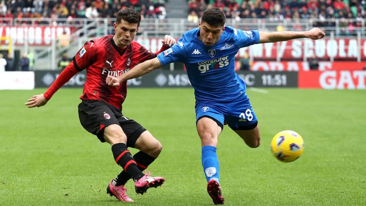 Christian Pulisic AC Milan Milan-Empoli 1-0 Serie A 2023-2024