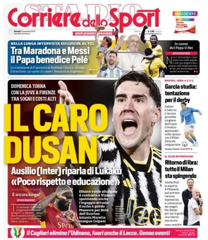 EDICOLA / CdS: Inter, Ausilio su Lukaku: “Poco rispetto”. Marotta insegue Colpani - immagine 1