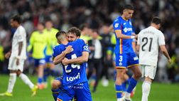 Getafe, che festa al Bernabeu: musica nello spogliatoio dopo la vittoria sul Real Madrid