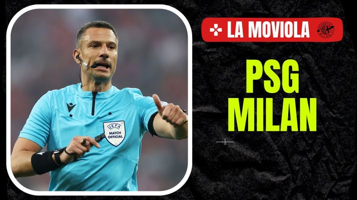 PSG-Milan Champions League 2023-2024 moviola arbitro Vinčić