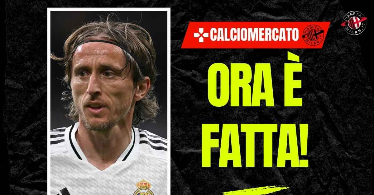 Calciomercato Milan, Romano: “Modric ha contro-firmato il contratto”