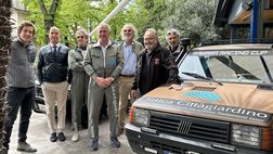Pandahara off road, otto padovani nel deserto con quattro Panda 4×4