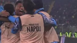 VIDEO L’esultanza degli azzurri al gol dell’1-2 ripresa da bordocampo