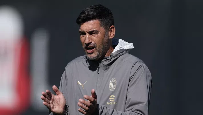 Paulo Fonseca AC Milan allenamento Milanello