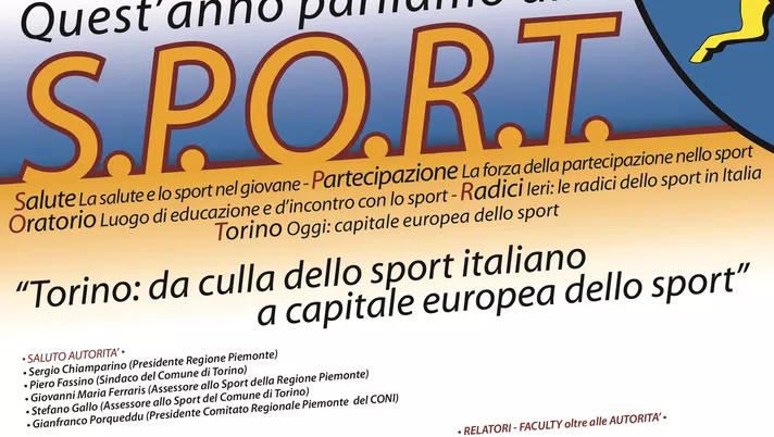 S.P.O.R.T: sabato 16 il convegno di chiusura - immagine 1