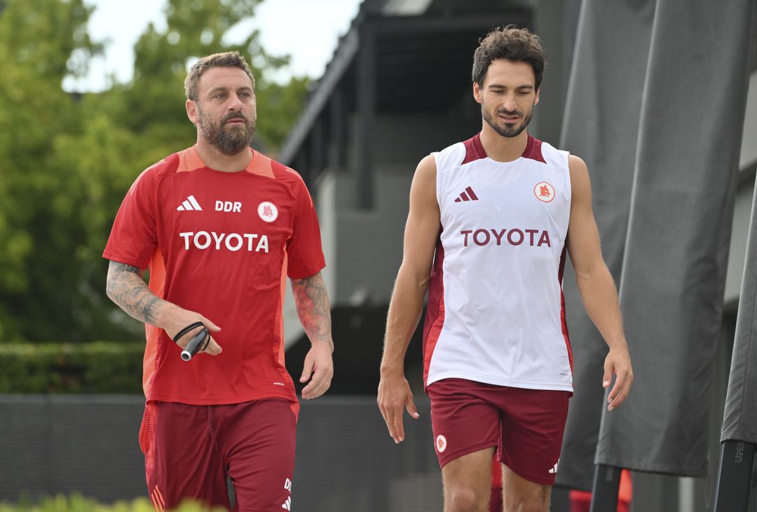 Roma, allenamento a Trigoria senza i nazionali – FOTO GALLERY - immagine 5