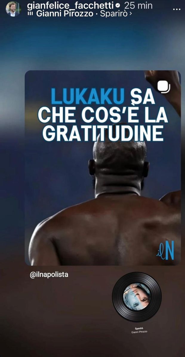 Lukaku esempio di attaccamento al Napoli? C’è la frecciata di Gianfelice Facchetti sui social- immagine 3