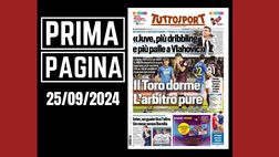 Prima pagina Tuttosport: “Coppa Italia: il Toro dorme, l’arbitro pure”