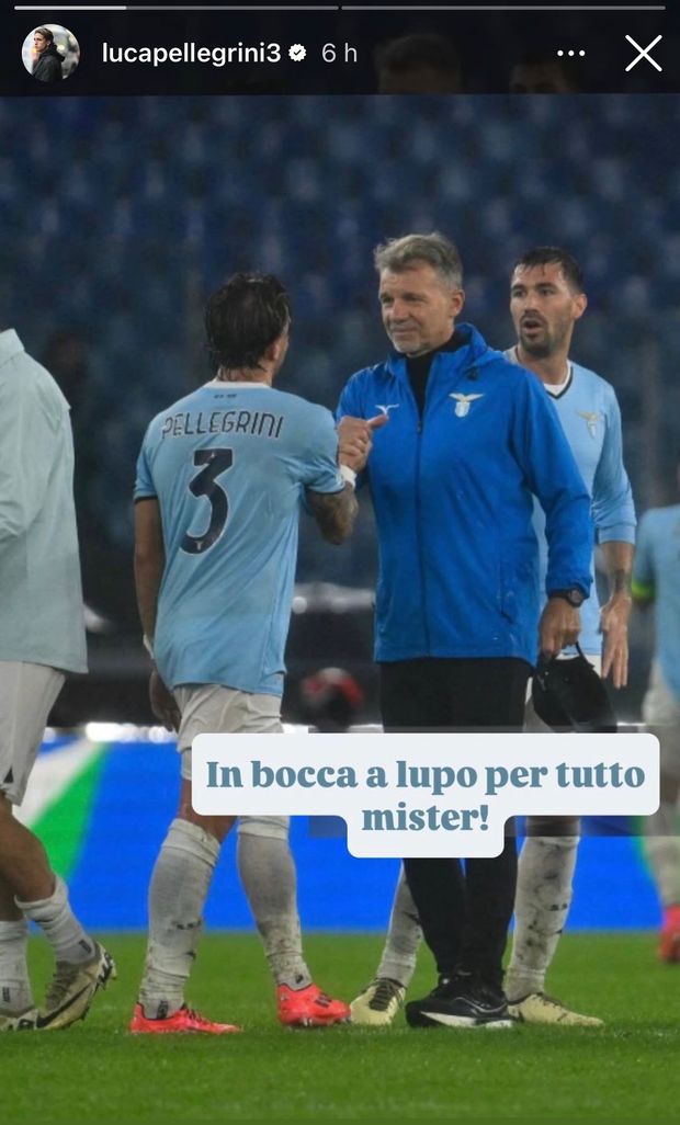 Lazio, anche Pellegrini saluta Baroni sui social – FOTO- immagine 2