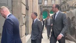 VIDEO FCIN1908 / Inter-Slavia Praga, l’arrivo dei dirigenti cechi al pranzo UEFA