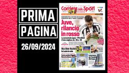 Prima pagina Corriere dello Sport: “Juventus, rilancio in rosso”