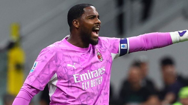 Mike Maignan, portiere AC Milan, potrebbe lasciare i rossoneri nel calciomercato estivo 2026