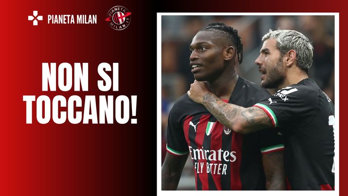 Leao e Theo Hernandez, calciatori del Milan (getty images)